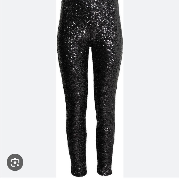 H&M Sequin Leggings Perfect Condition Sz XS - Picture 2 of 7